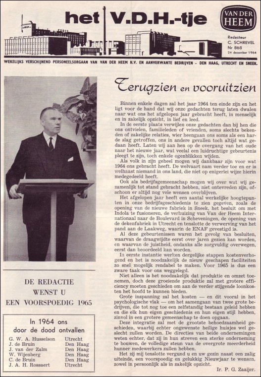 VDH-tje N°868-1 van 24 december 1964